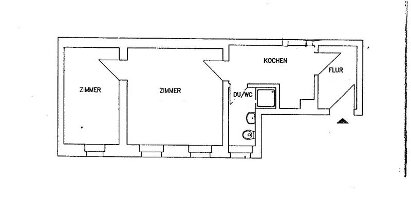 Leipzig Ferienwohnung und Monteurzimmer Connewitz: Grundriss