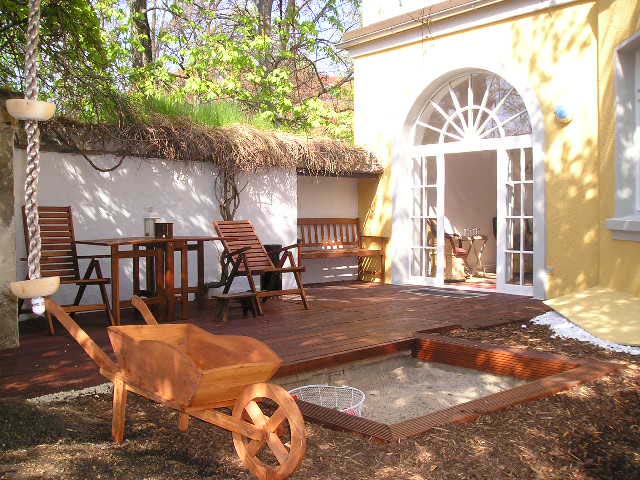 Weimar Gelbe Villa: Terrasse